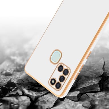 Samsung Galaxy A21s Suojakuori Cover (Valkoinen)