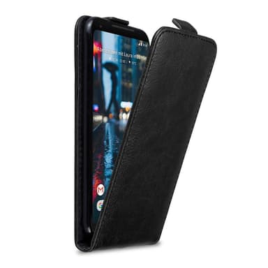 Google PIXEL 2 XL Suojakuori Lompakkokotelo (Musta)
