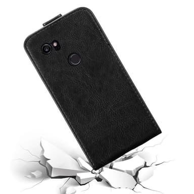 Google PIXEL 2 XL Suojakuori Lompakkokotelo (Musta)