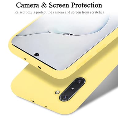 Samsung Galaxy NOTE 10 Suojakuori Kotelo (Keltainen)