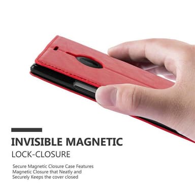 Nokia Lumia 1520 Suojakuori Lompakkokotelo (Punainen)