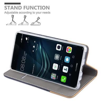 Huawei P9 Suojakuori Lompakkokotelo (Sininen)
