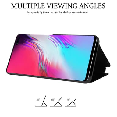 Suojakuori Samsung Galaxy S10 5G Lompakkokotelo (Musta)
