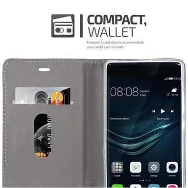 Huawei P9 Suojakuori Lompakkokotelo (Sininen)