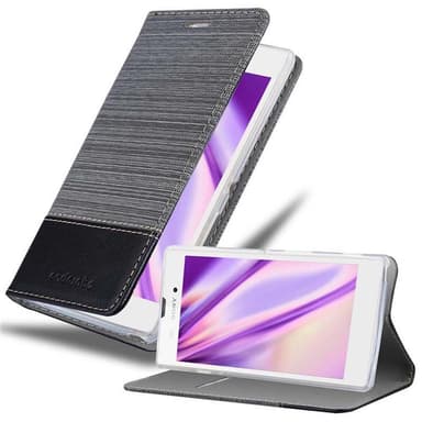 Sony Xperia T3 Suojakuori Lompakkokotelo (harmaa)