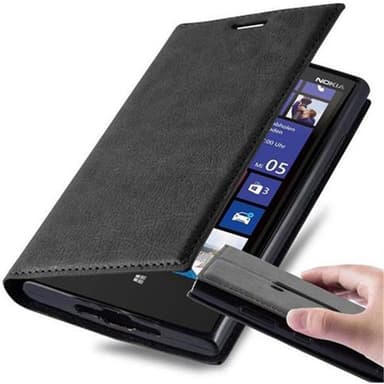 Nokia Lumia 920 Suojakuori Lompakkokotelo (Musta)