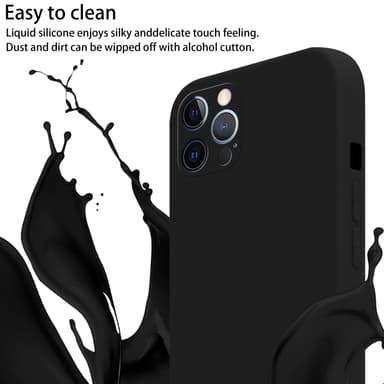 Suojakuori iPhone 12 PRO MAX Kotelo Ketju (Musta)