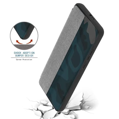 Huawei P40 Suojakuori Lompakkokotelo (harmaa)