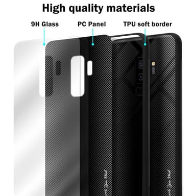 Samsung Galaxy S9 PLUS Suojakuori Kotelo (Musta)