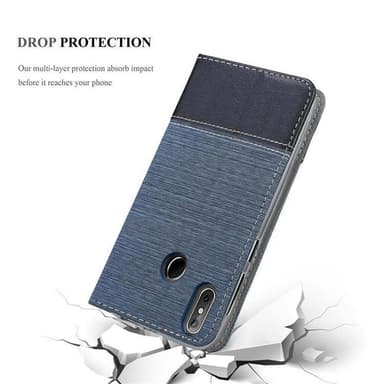 Cubot J3 PRO Suojakuori Lompakkokotelo (Sininen)
