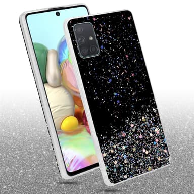 Samsung Galaxy A71 4G Suojakuori Kotelo (Musta)