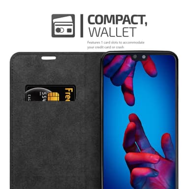 Huawei P20 Suojakuori Lompakkokotelo (harmaa)