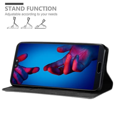 Huawei P20 Suojakuori Lompakkokotelo (harmaa)