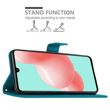 Samsung Galaxy A41 Suojakuori Lompakkokotelo (Sininen)