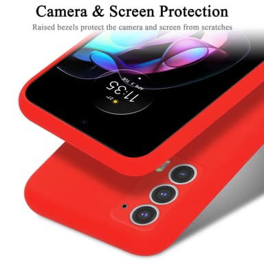 Motorola EDGE 20 Suojakuori Kotelo Case (Punainen)