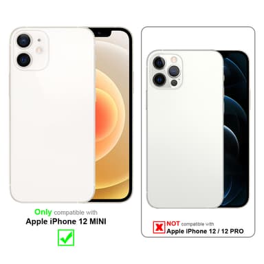 Lompakkokotelo iPhone 12 MINI Case (Musta)