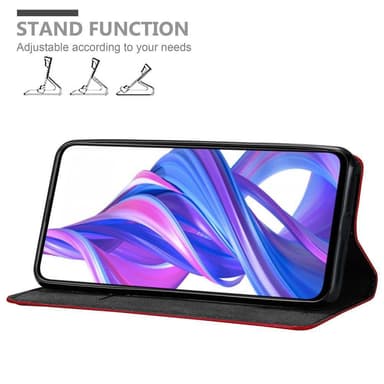 Honor 9X Suojakuori Lompakkokotelo (Punainen)