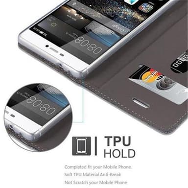 Huawei P8 Suojakuori Lompakkokotelo (harmaa)