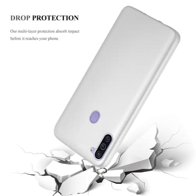 Samsung Galaxy A11 / M11 Suojakuori Kotelo (Hopea)