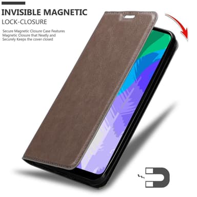 Huawei Y6P Suojakuori Lompakkokotelo (Ruskea)