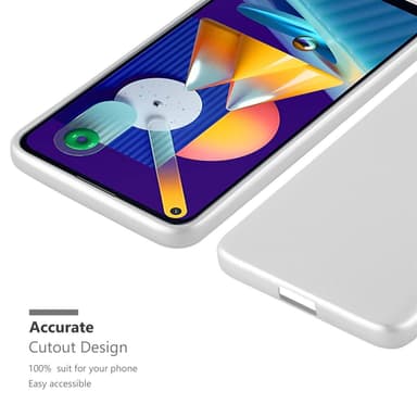 Samsung Galaxy A11 / M11 Suojakuori Kotelo (Hopea)