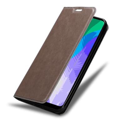 Huawei Y6P Suojakuori Lompakkokotelo (Ruskea)