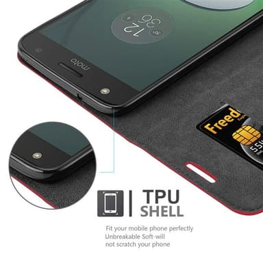 Motorola MOTO Z PLAY Suojakuori Lompakkokotelo