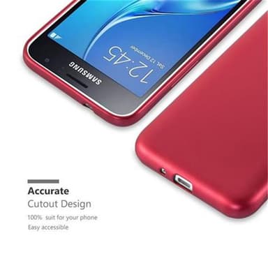 Samsung Galaxy J1 2016 Suojakuori Kotelo (Punainen)