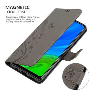 Huawei P SMART 2020 Suojakuori Lompakkokotelo (harmaa)