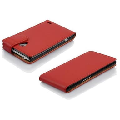 LG L90 (1. SIM) Suojakuori Lompakkokotelo (Punainen)