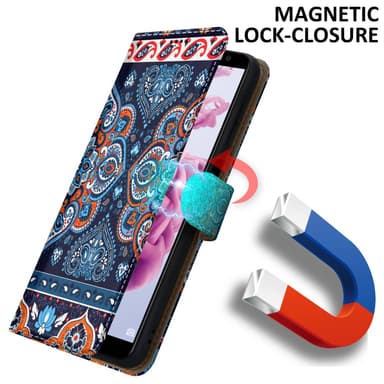 Huawei MATE 10 LITE Suojakuori Lompakkokotelo (Sininen)