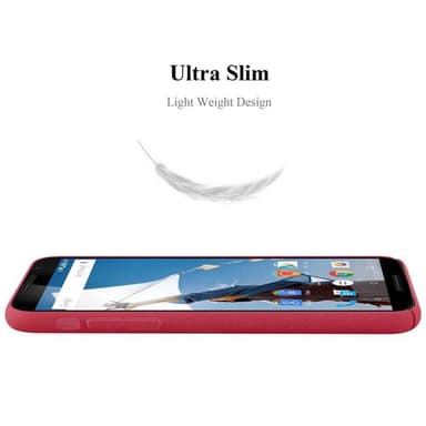 Motorola Google NEXUS 6 Suojakuori Kotelo (Punainen)