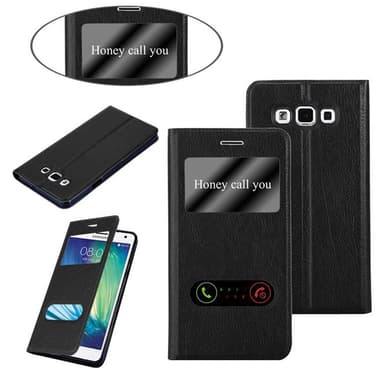 Lompakkokotelo Samsung Galaxy A7 2015 Case (Musta)