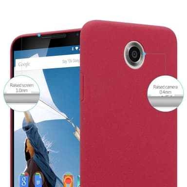 Motorola Google NEXUS 6 Suojakuori Kotelo (Punainen)