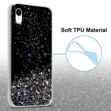 iPhone XR Suojakuori Kotelo (Musta)