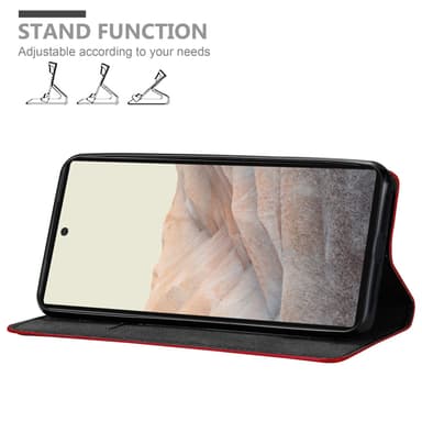 Google PIXEL 6 Suojakuori Lompakkokotelo (Punainen)