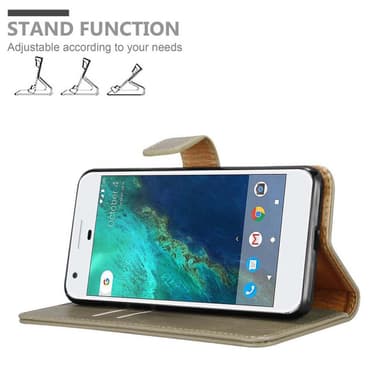 Google PIXEL Suojakuori Lompakkokotelo (Ruskea)