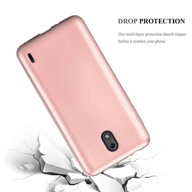 Nokia 2 2017 Suojakuori Kotelo (Vaaleanpunainen)