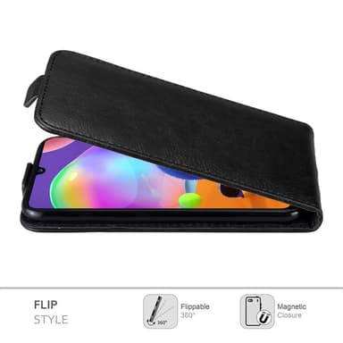 Samsung Galaxy A31 Suojakuori Lompakkokotelo (Musta)