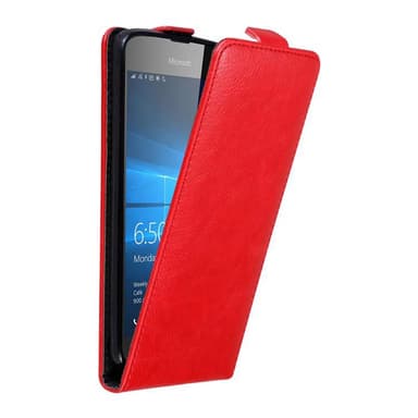 Nokia Lumia 650 Suojakuori Lompakkokotelo (Punainen)