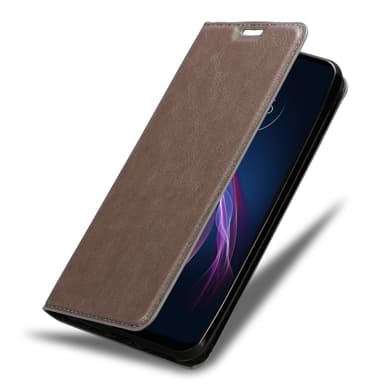 Motorola ONE FUSION+ Suojakuori Lompakkokotelo (Ruskea)