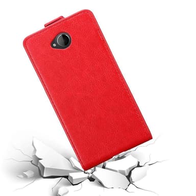 Nokia Lumia 650 Suojakuori Lompakkokotelo (Punainen)