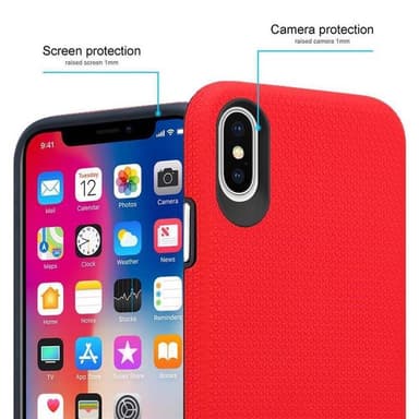 iPhone X / XS Suojakuori Kotelo (Punainen)