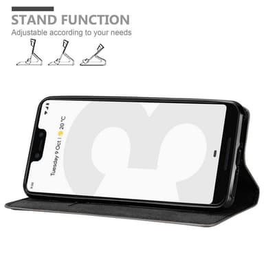 Google PIXEL 3 XL Suojakuori Lompakkokotelo (Ruskea)