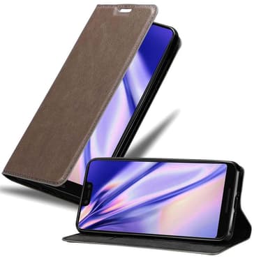 Google PIXEL 3 XL Suojakuori Lompakkokotelo (Ruskea)