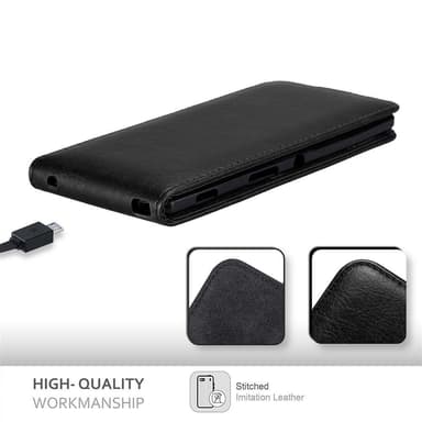 Sony Xperia T3 Suojakuori Lompakkokotelo (Musta)