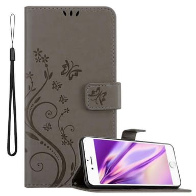 iPhone 6 / 6S Suojakuori Lompakkokotelo (harmaa)