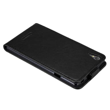 Sony Xperia T3 Suojakuori Lompakkokotelo (Musta)