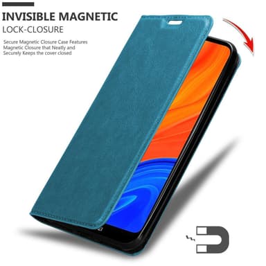 Huawei Y6S Suojakuori Lompakkokotelo (Turkoosi)