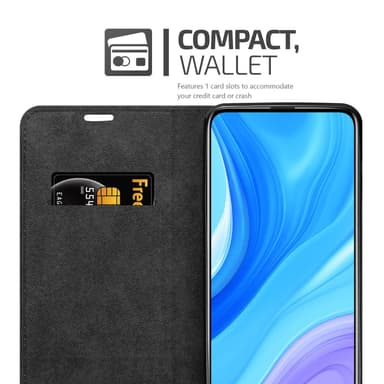Huawei P SMART PRO Suojakuori Lompakkokotelo (Ruskea)